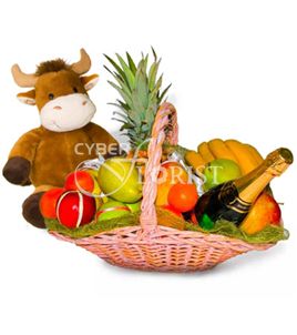 festive fruit basket